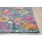 Homeroots 7 x 10 ft. Denim Blue Florals Distressed Area Rug 385179 - alternate 5